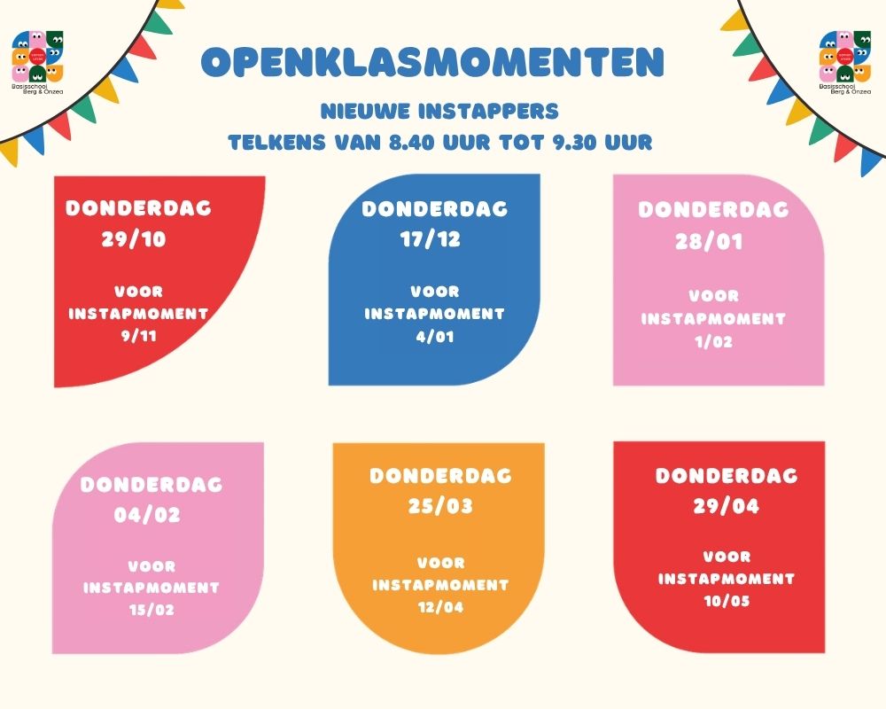 Openklasmomenten 2026 2027